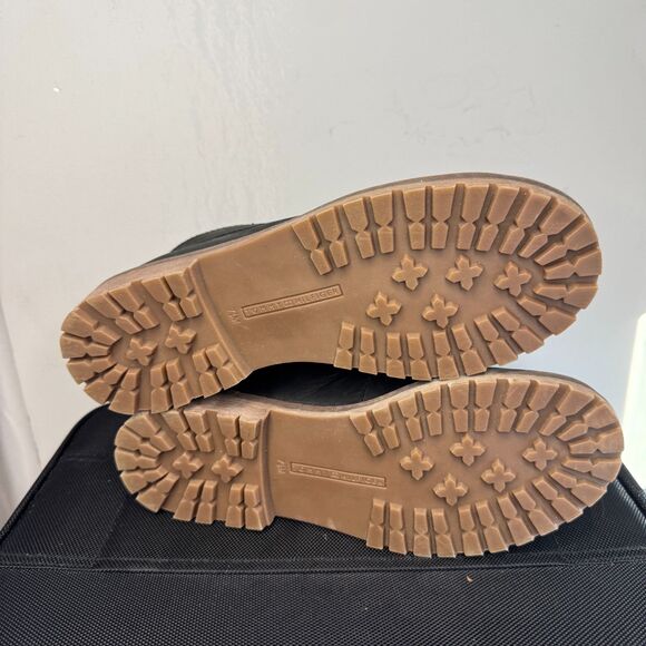 Tommy Hilfiger Tassie Black Leather Boots 7.5M | Heidi-Vibes, Get Your Hike On! - Picture 8 of 11